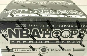 2019/20 hoops premium stock 12 pack cello box 15 cards per pack 180 cards per box factory sealed basketball