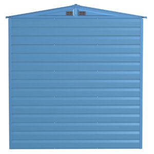 Arrow Select 6' x 7' Outdoor Lockable Steel Storage Shed Building, Blue Grey