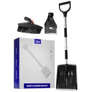 vvivid snow clearing road kit with shovel, ice scraper and ice brush