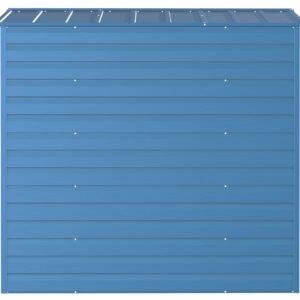 Arrow Select 6' x 7' Outdoor Lockable Steel Storage Shed Building, Blue Grey