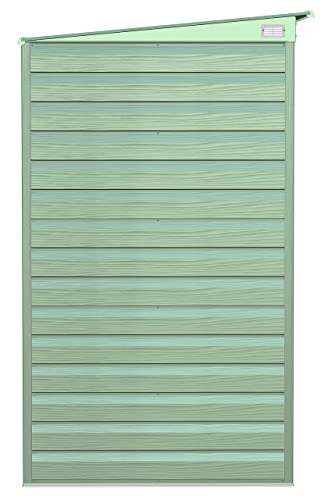 Arrow Select 8' x 4' Outdoor Lockable Steel Storage Shed Building, Sage Green