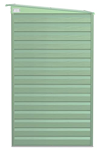 Arrow Select 8' x 4' Outdoor Lockable Steel Storage Shed Building, Sage Green