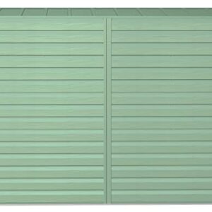 Arrow Select 8' x 4' Outdoor Lockable Steel Storage Shed Building, Sage Green