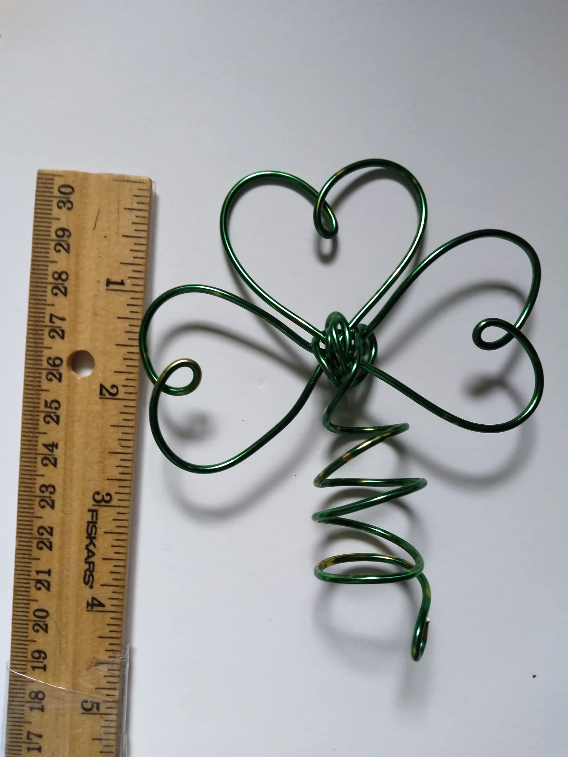 Green & Gold Shamrock Mini Tree Topper For Small St Patrick's Day Trees