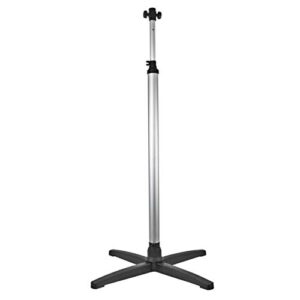 comfort zone fixed base heater stand - all-weather, telescopic, freestanding aluminum standing pole for patio warmer - steady, lightweight & heavy duty aluminum body, adjustable height, czphs1