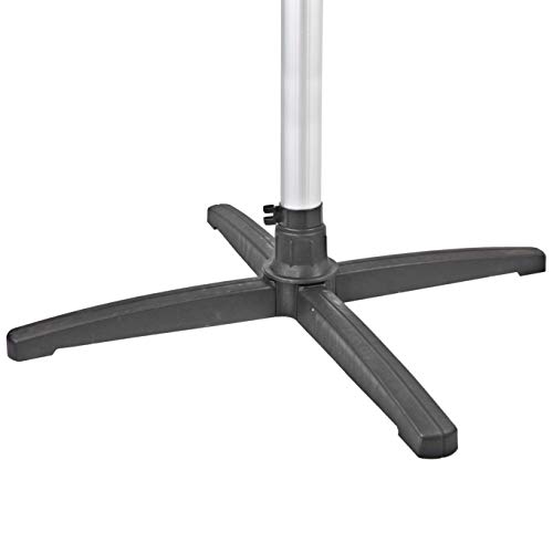 Comfort Zone Fixed Base Heater Stand - All-Weather, Telescopic, Freestanding Aluminum Standing Pole for Patio Warmer - Steady, Lightweight & Heavy Duty Aluminum Body, Adjustable Height, CZPHS1
