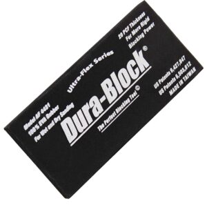 dura-block sanding block holder pad - 5.6in ultra-flex scruff pad fit wet dry sandpaper and scuff pads for auto and wood