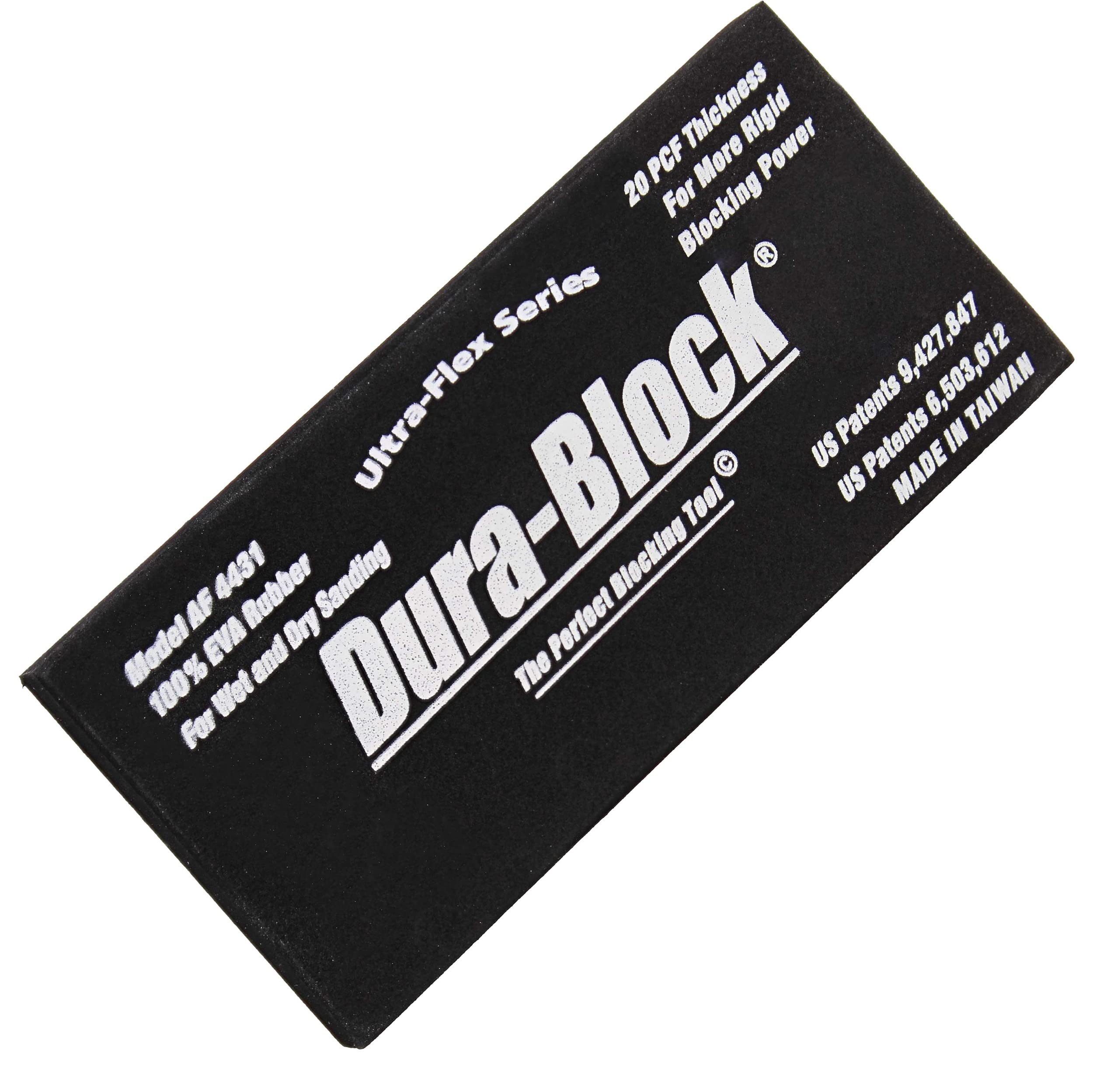 Dura-Block Sanding Block Holder Pad - 5.6in Ultra-Flex Scruff Pad Fit Wet Dry Sandpaper and Scuff Pads for Auto and Wood