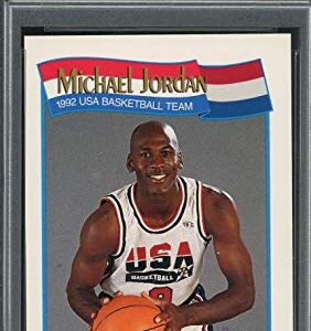 Michael Jordan Team USA Dream Team 1991 Hoops Basketball Card #579 Graded PSA 8