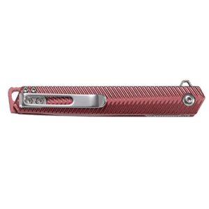 CRKT Stylus Everyday Carry, Plain Edge Blade, Liner Lock, Aluminum Handle, Pocket Clip K820BXP