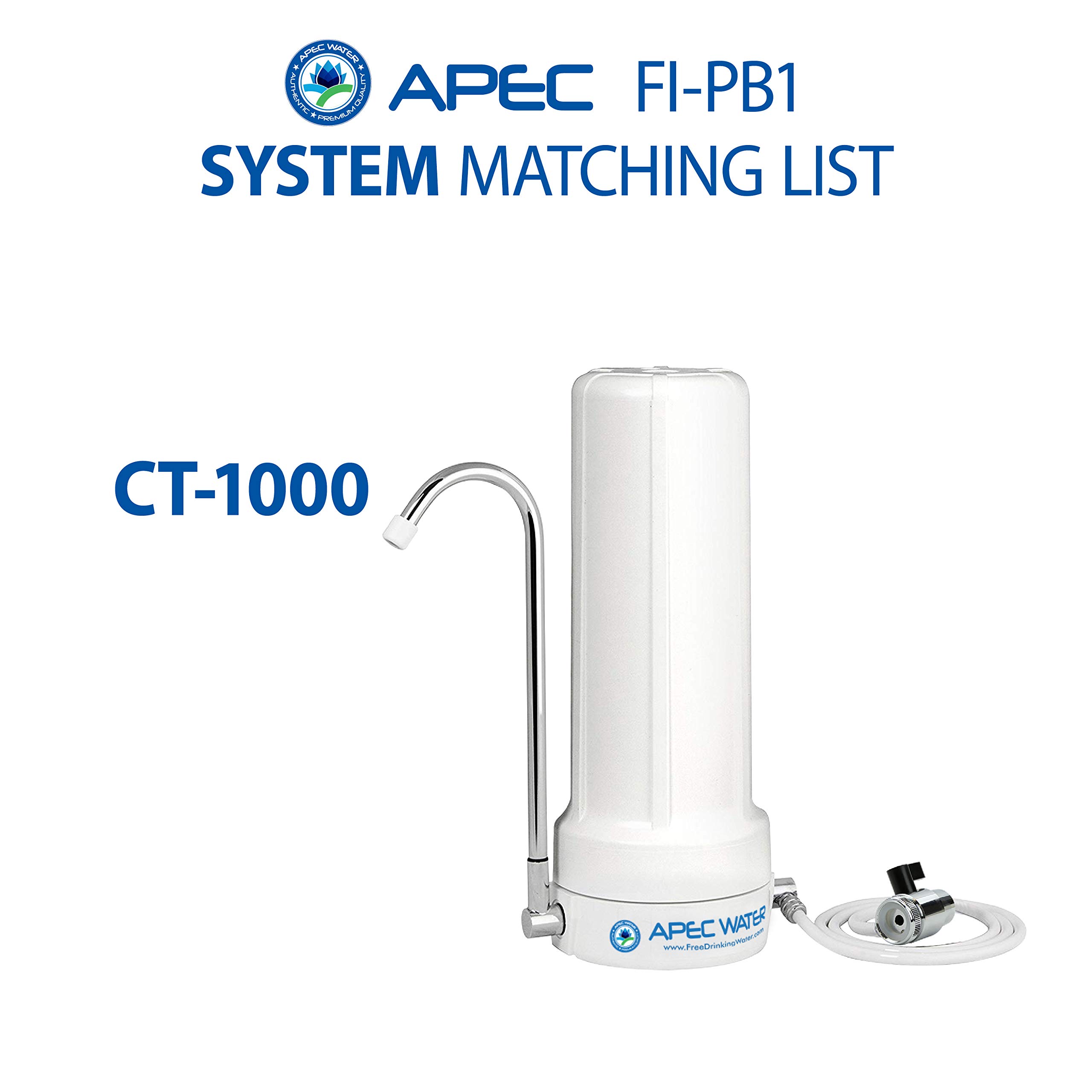 APEC Water Systems CT-1000 Countertop Drinking Water Filter System Replacement Filter (FI-PB1)