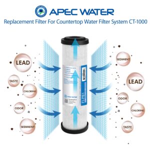 APEC Water Systems CT-1000 Countertop Drinking Water Filter System Replacement Filter (FI-PB1)