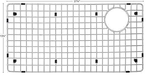 Karran GR-6020 Stainless Steel Bottom Grid 27-3/4 in. x 13-3/4 in. fits on QT-722 and QU-722