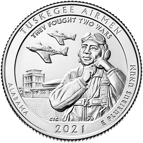 2021 S BU Tuskegee Airmen Alabama National Park NP Quarter Choice Uncirculated US Mint