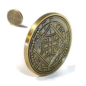 king solomon seal coin talisman kabbalah 72 names of god fourth pentacle of venus