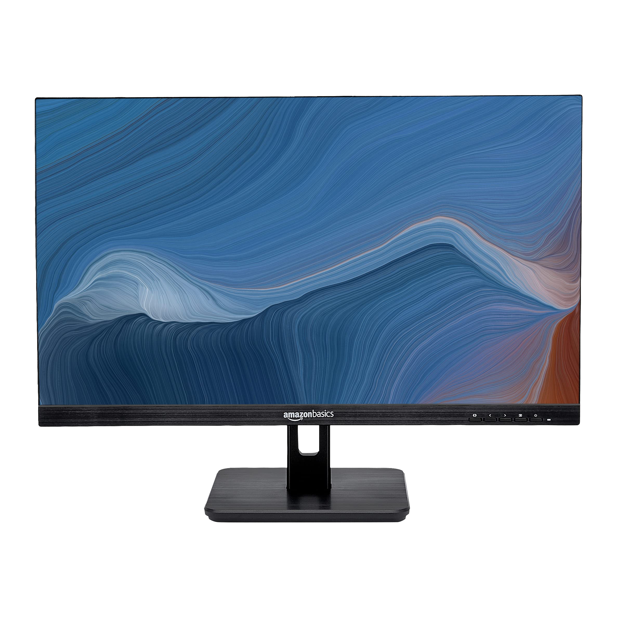 Amazon Basics 24 Inch Monitor Powered with AOC Technology, FHD 1080P, 75hz, VESA Compatible, Built-in Speakers, Black