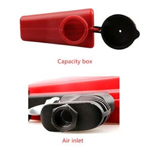 VeYocilk Sandblasting Gun Spray Tool: Gravity Feed Hand Held Sand Blaster for Air Compressor Red