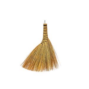 SN SKENNOVA - 11 inch Tall of Handmade Turkey Wing Whisk Broom Handcrafted Daily Wisk Broom for Office, Home, Workshop (11 inch Tall)