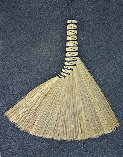 SN SKENNOVA - 11 inch Tall of Handmade Turkey Wing Whisk Broom Handcrafted Daily Wisk Broom for Office, Home, Workshop (11 inch Tall)