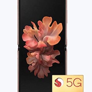 Galaxy Z Flip 5G Factory Unlocked SM-F707U1 8GB+256GB (ATT, Verizon, TMobile) - US Version Mystic Bronze (Renewed)