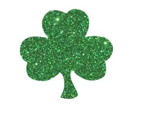 shamrock iron on transfer, graphic clover vinyl patch for shirt, diy craft, no sew, iron-on almost anything in less than 5 min