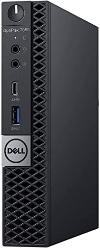 Dell Optiplex 7060 Micro MFF Desktop PC Intel i7-8700T 6-Cores 2.40GHz 32GB DDR4 New 1TB M.2 NVMe SSD WiFi BT HDMI New KB & Mouse Windows 10 Pro (Renewed)