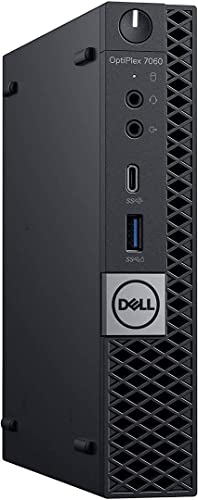 Dell Optiplex 7060 Micro MFF Desktop PC Intel i7-8700T 6-Cores 2.40GHz 32GB DDR4 New 1TB M.2 NVMe SSD WiFi BT HDMI New KB & Mouse Windows 10 Pro (Renewed)