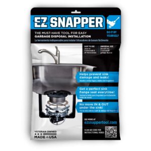 ez snapper garbage disposal install tool by ez snapper - helps prevent sink damage and leaks -made in the usa