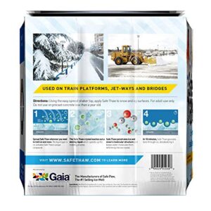 Safe Thaw Industrial Strength 100% Salt/Chloride-Free, Pet/Paw-Safe Snow & Ice Melter and Traction Agent. Use on Concrete, Asphalt, Roofs & On Any Surface, 30 Pound FlexiPail