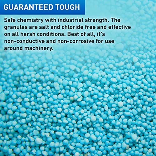 Safe Thaw Industrial Strength 100% Salt/Chloride-Free, Pet/Paw-Safe Snow & Ice Melter and Traction Agent. Use on Concrete, Asphalt, Roofs & On Any Surface, 30 Pound FlexiPail