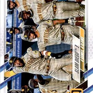 2021 Topps Series One #323 Slam Diego Manny Machado/Fernando Tatis Jr. San Diego Padres Official MLB Baseball Trading Card in Raw (NM Near Mint or Better) Condition