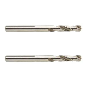 maxtool 2pcs 1/4" x 3-1/16" overall length hss pilot drill bits stub drills short for hole saws with 1.5" cut-depth or less; ba02w06r1030p2