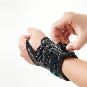 sozo boa micro adjustable wrist brace/support/bandage for wrist injury, pain, carpal tunnel, tendonitis and arthritis. wrist support brace with splint (right, medium)