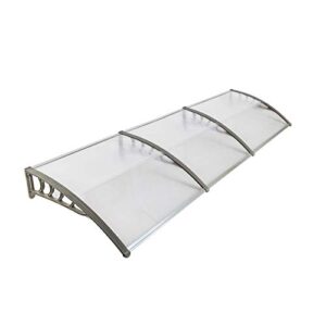 patio door window awning canopy, polycarbonate cover front door outdoor patio awning canopy uv rain snow protection hollow sheet