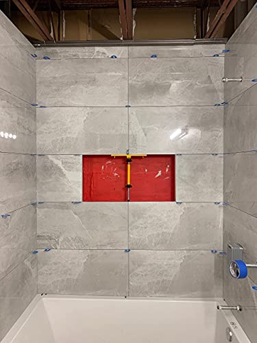 Planum Tile Niche Supporter for Shower Niche Tiling Tools and Renovations Tool Kit for Home Remodeling Construction Installation of Ceramic Porcelain Tiles for Niche Shower Shelf Insert Aluminum Kit