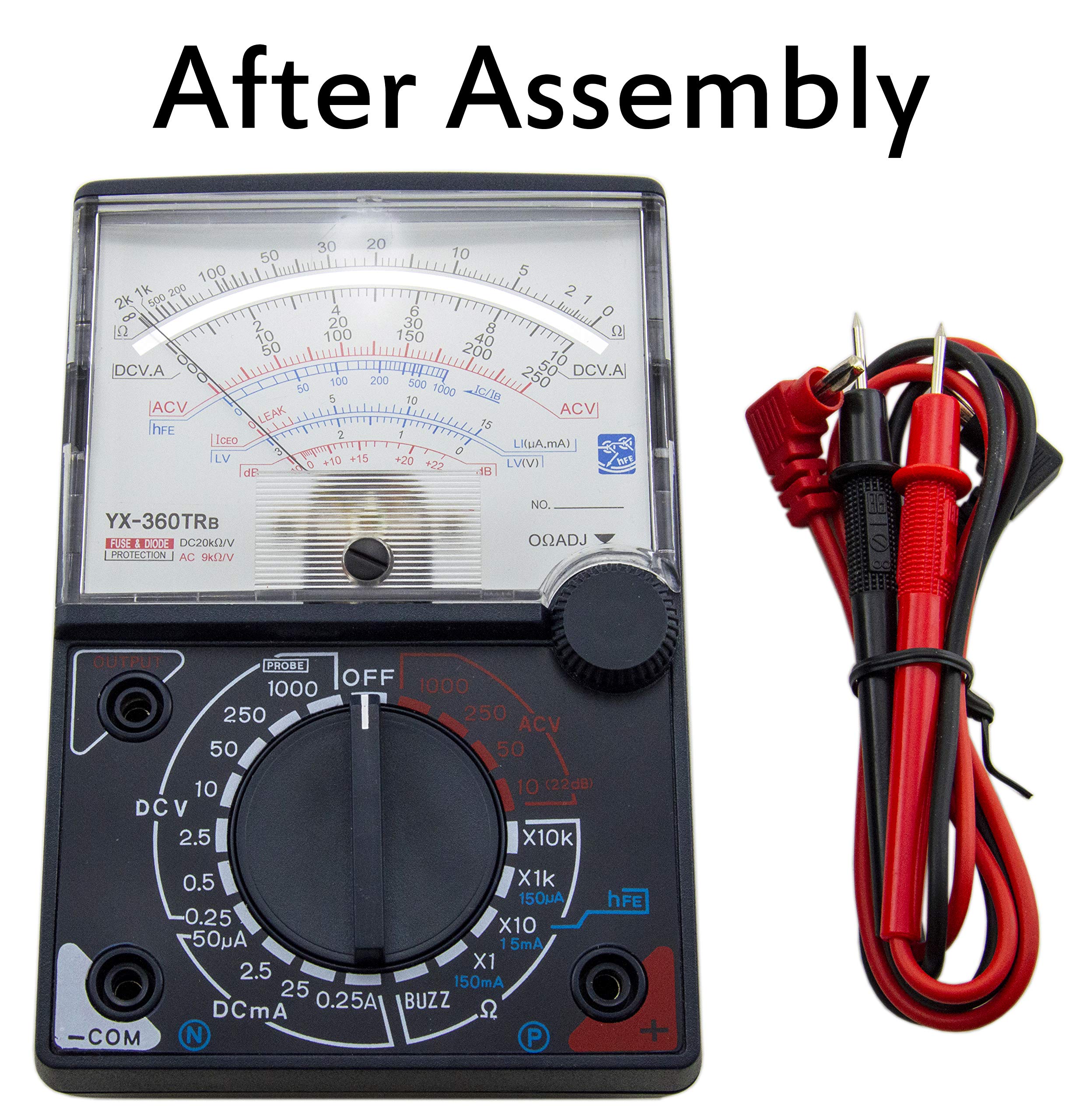 DIY Analog Multimeter Soldering Practice Kit with Assembly Manual, Build Your Own Multitester by EX ELECTRONIX EXPRESS