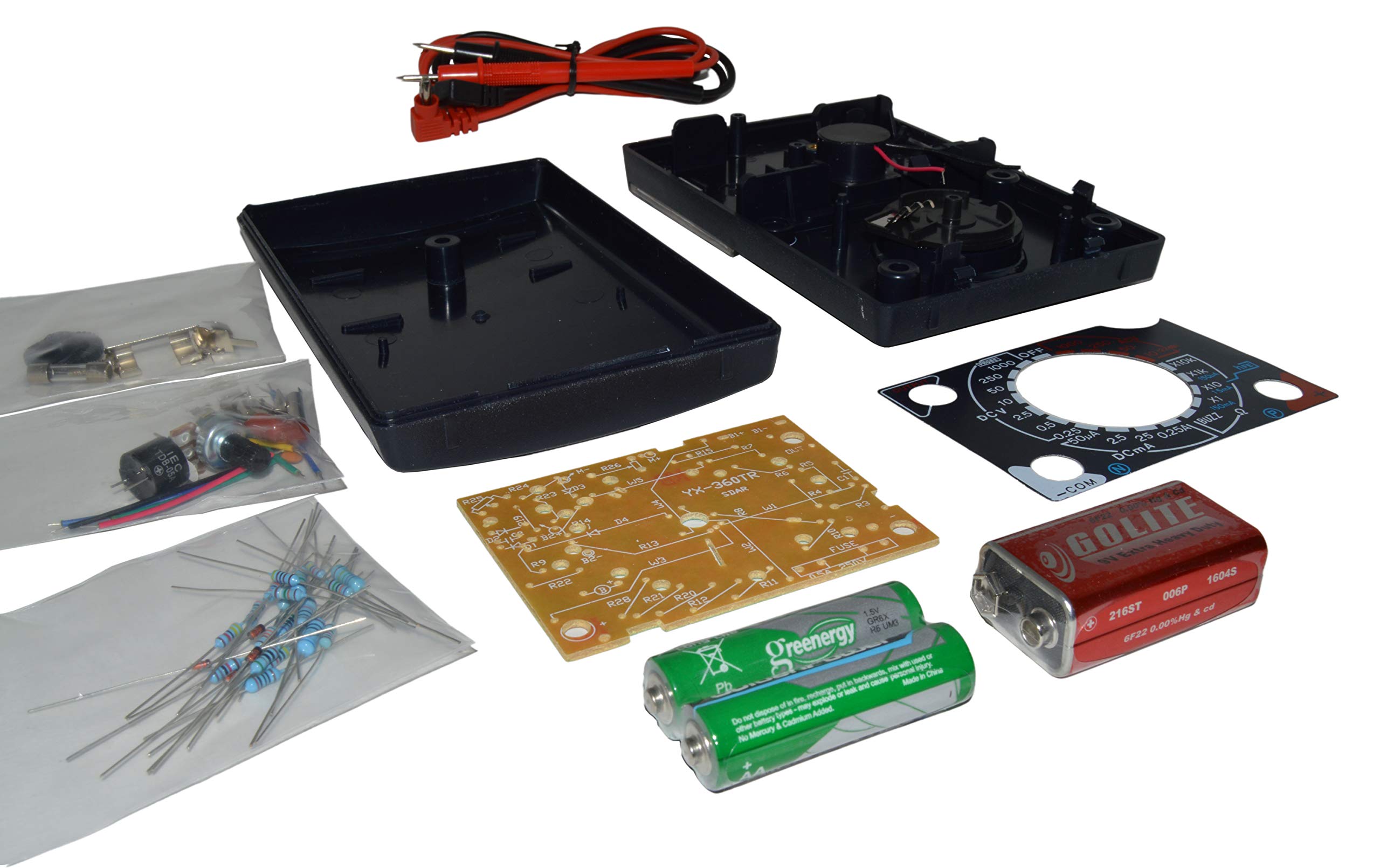 DIY Analog Multimeter Soldering Practice Kit with Assembly Manual, Build Your Own Multitester by EX ELECTRONIX EXPRESS