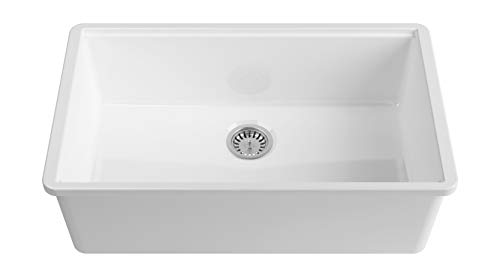 Empire Industries AMYU27 Yorkshire Undermount Kitchen Sink, White