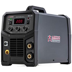 AmicoElectric Amico MIG-200, 200-Amp MIGMAGFlux-coredLift-TIGStick Arc DC Inverter Welder, 115230V Dual Voltage Welding, patible Spool Gun: SPG15250 Grey 7.25x10.25 hes