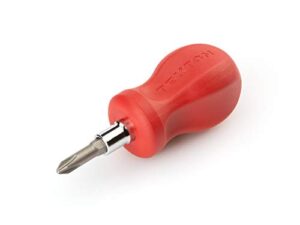 tekton 3-in-1 stubby phillips/slotted driver (#2 x 1/4 in., red) | dmt17002