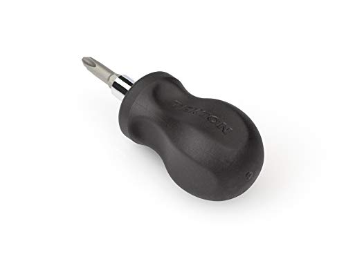 TEKTON 3-in-1 Stubby Phillips/Slotted Driver (#2 x 1/4 in., Black) | DMT13002