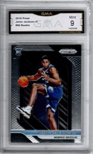 2018-19 panini prizm #66 jaren jackson jr rc rookie graded gma 9 mint nba basketball trading card rc rookie memphis grizzlies