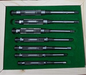 omex hss micro adjustable hand reamer 7 piece set 1/4" - 15/32" i adjustable reamer i high speed steel i made in india