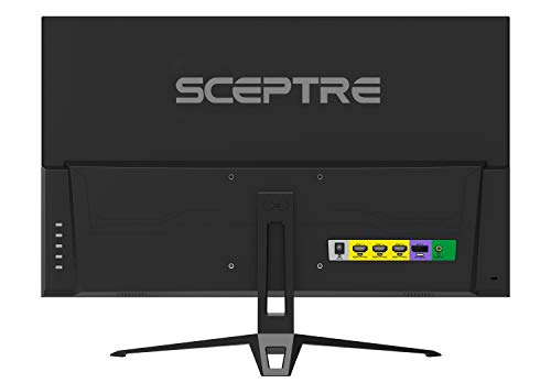 Sceptre 27-inch FHD 1080p IPS Gaming LED Monitor up to 165Hz 144Hz 1ms DisplayPort HDMI, FreeSync FPS RTS Build-in Speakers Gunmetal Black 2022 (E275B-FPT165)