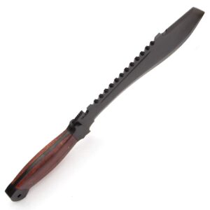 Windlass High Carbon Steel Spetsnaz Style Survival Machete Survival Hunting Chopper Knife with Leather Trim Nylon Sheath