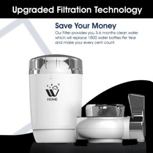 Faucet Filter, Highly Efficient Filtration Performance, Reduces Lead, Chlorine & Bad Taste, BPA Free, Water Purifier, 1 Count