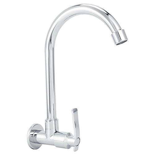 Garosa G1/2 Kitchen Sink Faucet, Wall Mounted Flexible 360 Degree Rotating Sink Faucet, Single Cold Water Tap One Handle,Washbasin Faucet