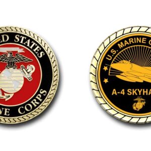 US Marine Corps A-4 Skyhawk Challenge Coin Officially Licensed