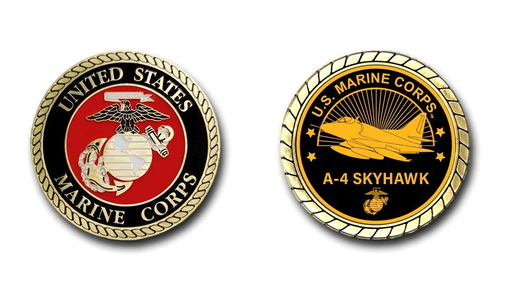 US Marine Corps A-4 Skyhawk Challenge Coin Officially Licensed