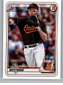 2020 bowman draft #bd-111 jordan westburg rc rookie baltimore orioles baseball trading card